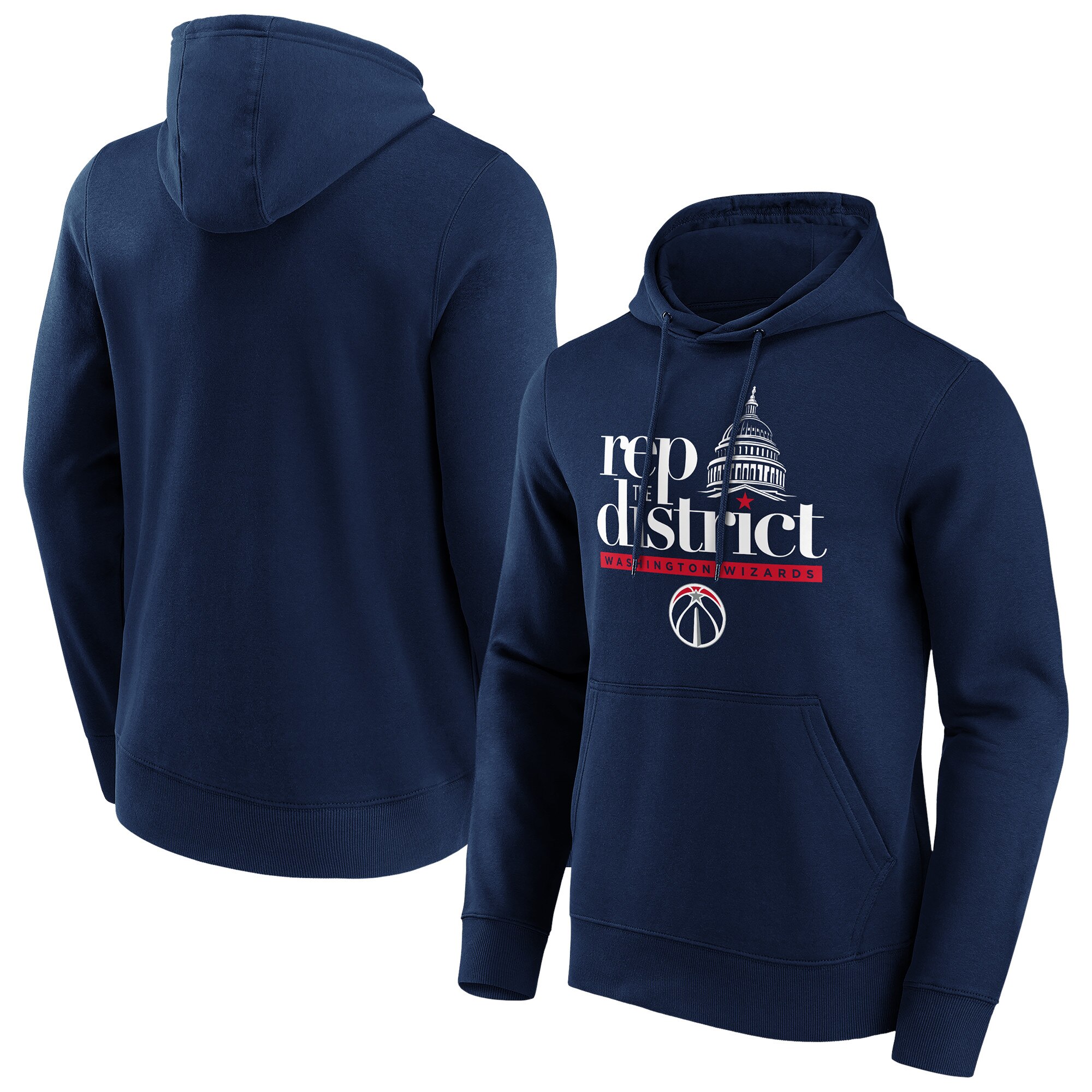 Washington Wizards Fanatics Branded Iconic Hometown Graphic Hoodie – Herren – groß und groß Image