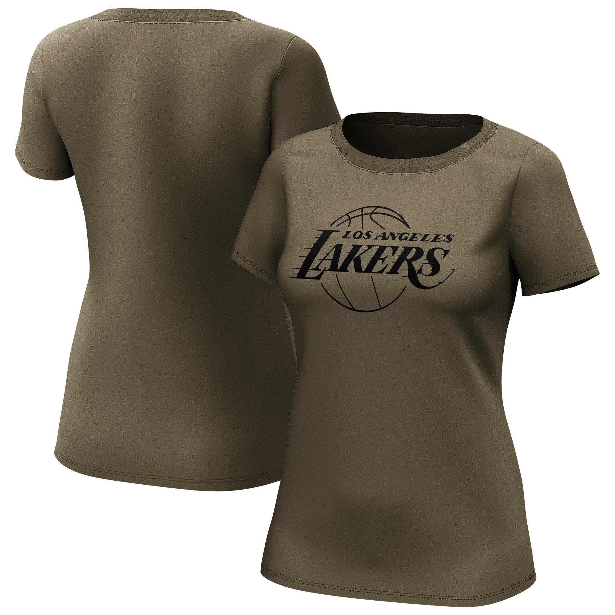 Los Angeles Lakers Fanatics Branded Fashion Preferred Logo T-Shirt - Damen Image