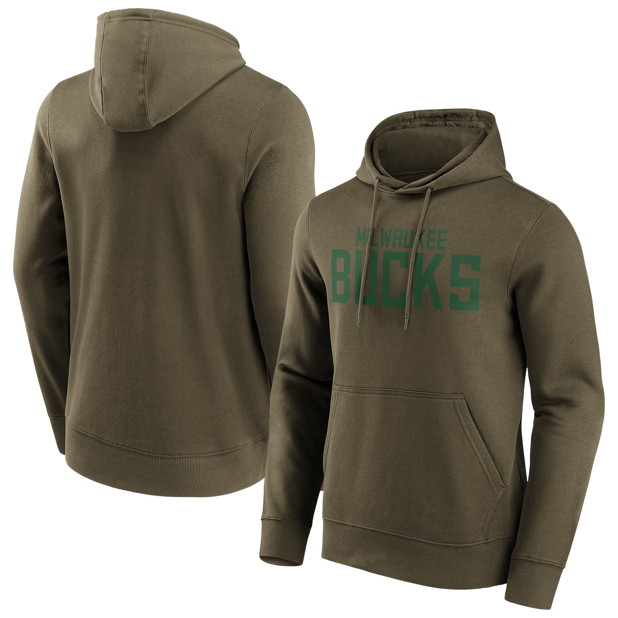 Milwaukee Bucks Fanatics Branded Fashion Color Wordmark Hoodie - Herren Image