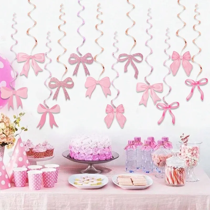 Schwarz Rosa Schleife Geburtstag Flagge Banner Alles Gute zum Geburtstag Party Dekor Hängen Banner Foto Hintergrund Hochzeit Baby Dusche Liefert Image