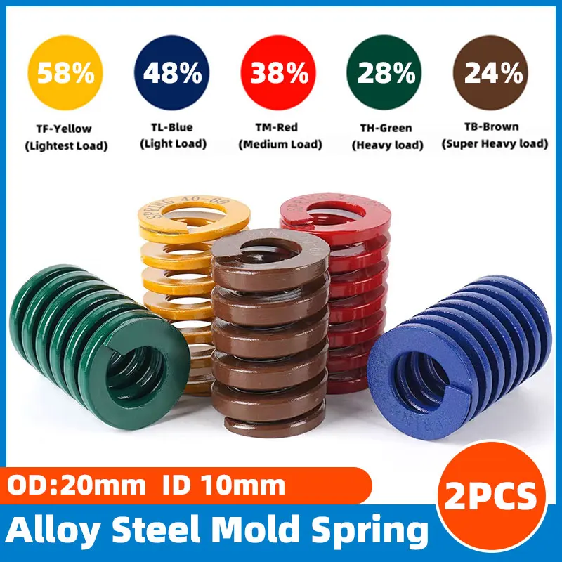 2PCS Spirale Stanzen Frühling Kompression Frühling für Elektrische Roller Vorne Hinten Stoßdämpfer Suspension Zubehör Image