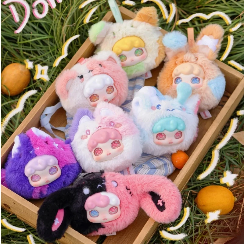 Domi Splice World Vinyl Plüsch Blind Box Cartoon Niedlich Rucksack Anhänger Puppe Gemischte Farbe Schlüsselbund Spielzeug Mystery Geschenk Überraschung Box Image