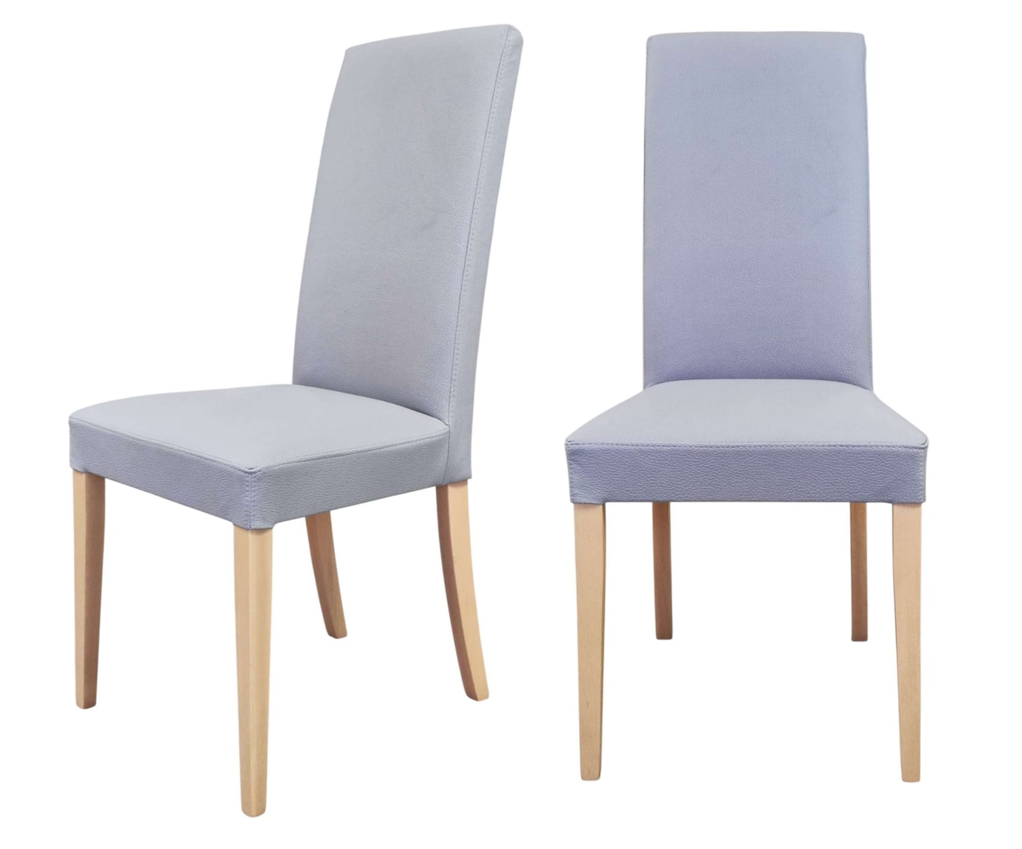 Polsterstuhl HOME AFFAIRE "Java Polsterstuhl, Küchenstuhl, 4-Fußstuhl", grau, natur, B:47cm H:93cm T:57cm, Massivholz, Polyester, Stühle, Polsterstuhl, Bequem und stilvoll. Gepolstert. Hohe Lehne. Massivholz-Beine.