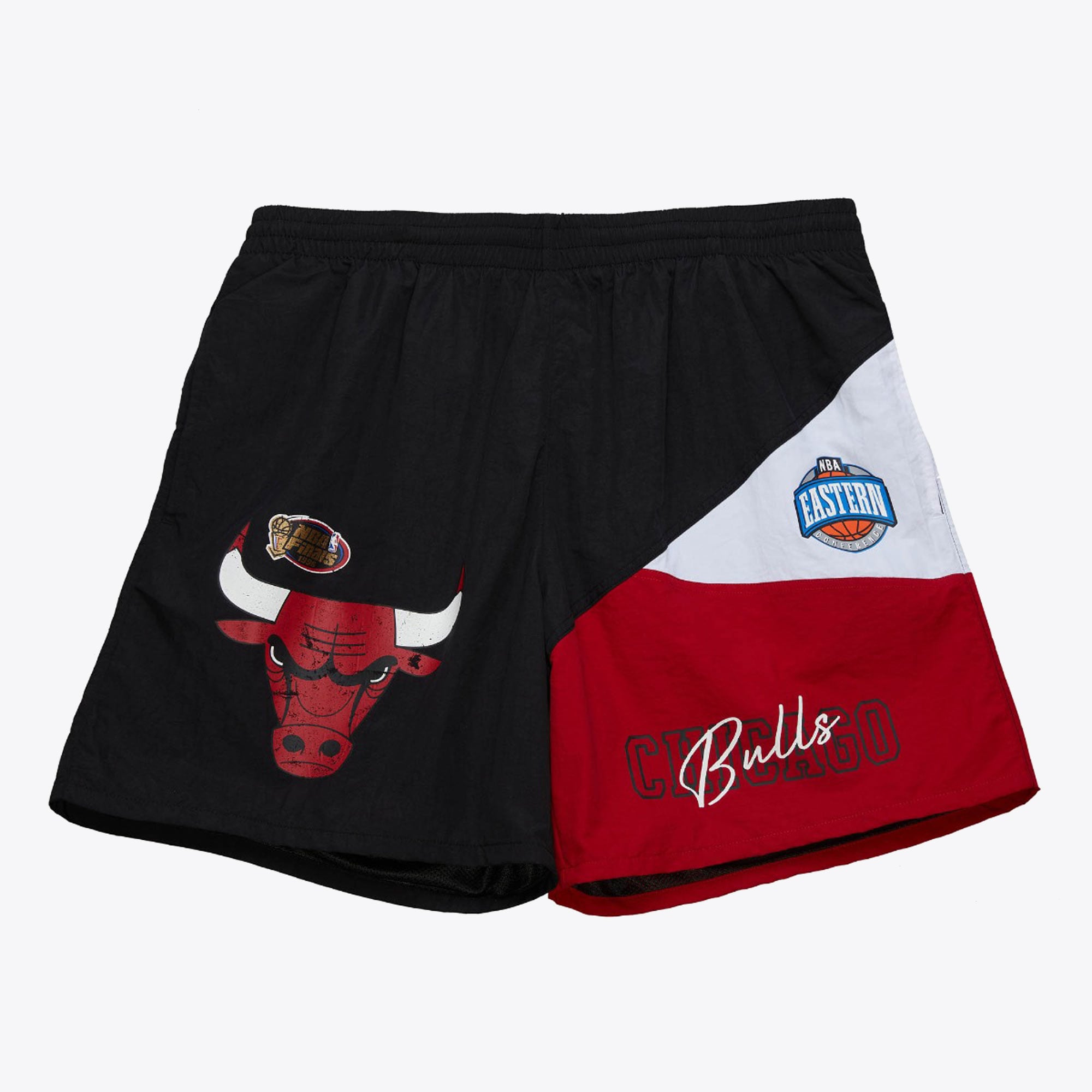 Short tissé Mitchell & Ness des Chicago Bulls (logo vintage) - Homme Taille: XL