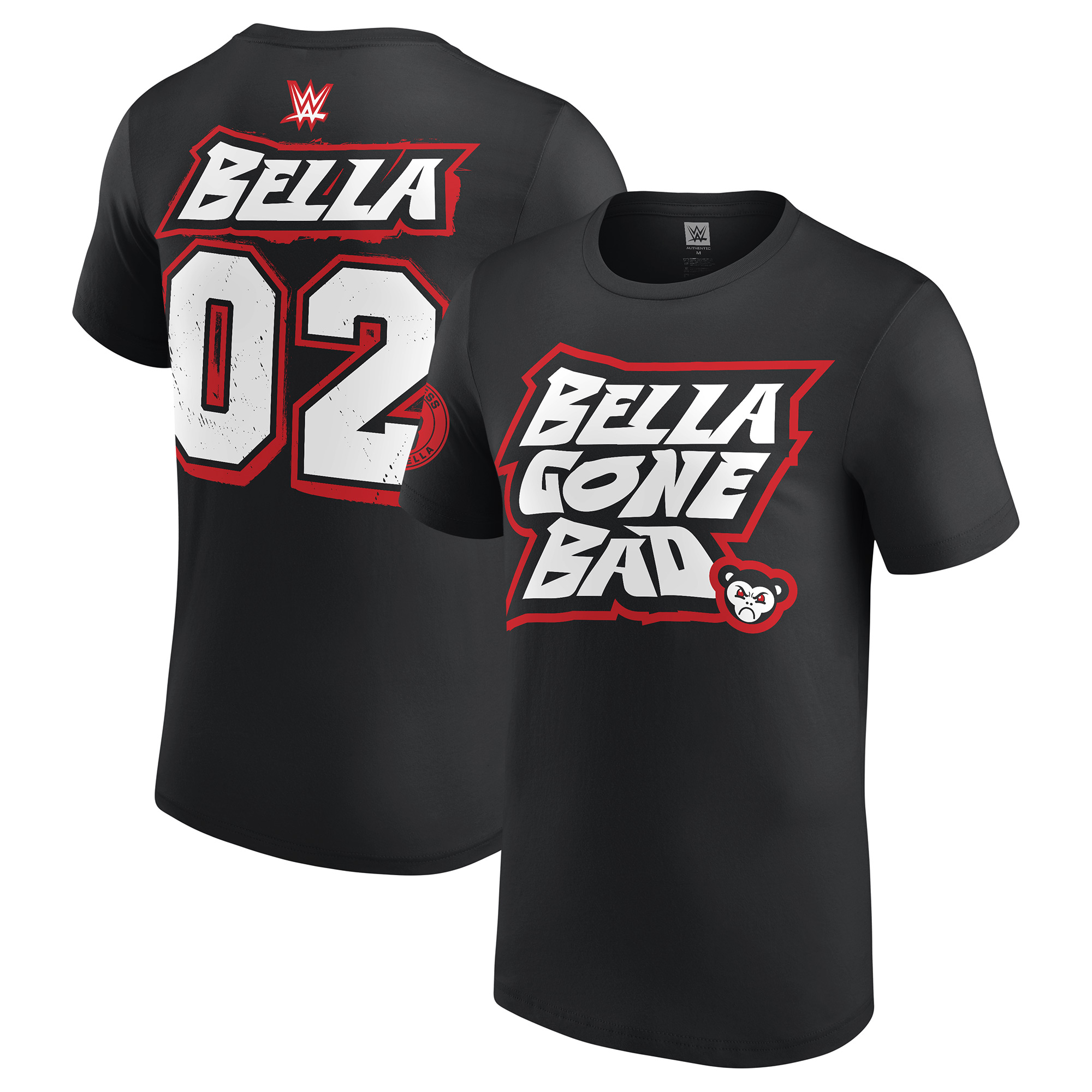 Schwarzes Nikki Bella Bella Gone Bad T-Shirt für Herren Image