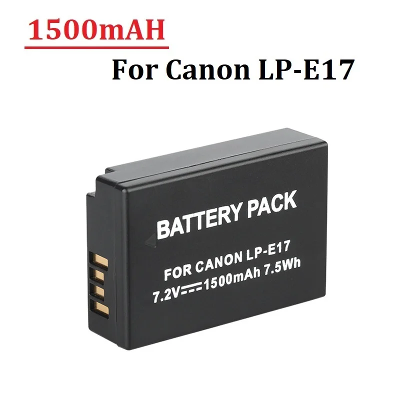1500 mAh Akku LP-E17 LP E17 LPE17 für Canon EOS R8 R10 R50 RP M3 M5 M6 77D, 750D, 760D, 800D, 8000D 8000D Kamera Akkus Image