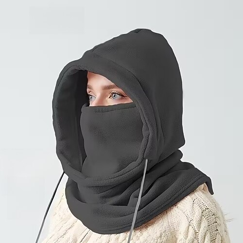 Winddichte und warme Wintermütze – atmungsaktive und isolierende Unisex-Outdoormütze mit Kordelzugverschluss und weichen, dehnbaren Ohrenklappen, ideal zum Radfahren und als Sturmhaube. Image