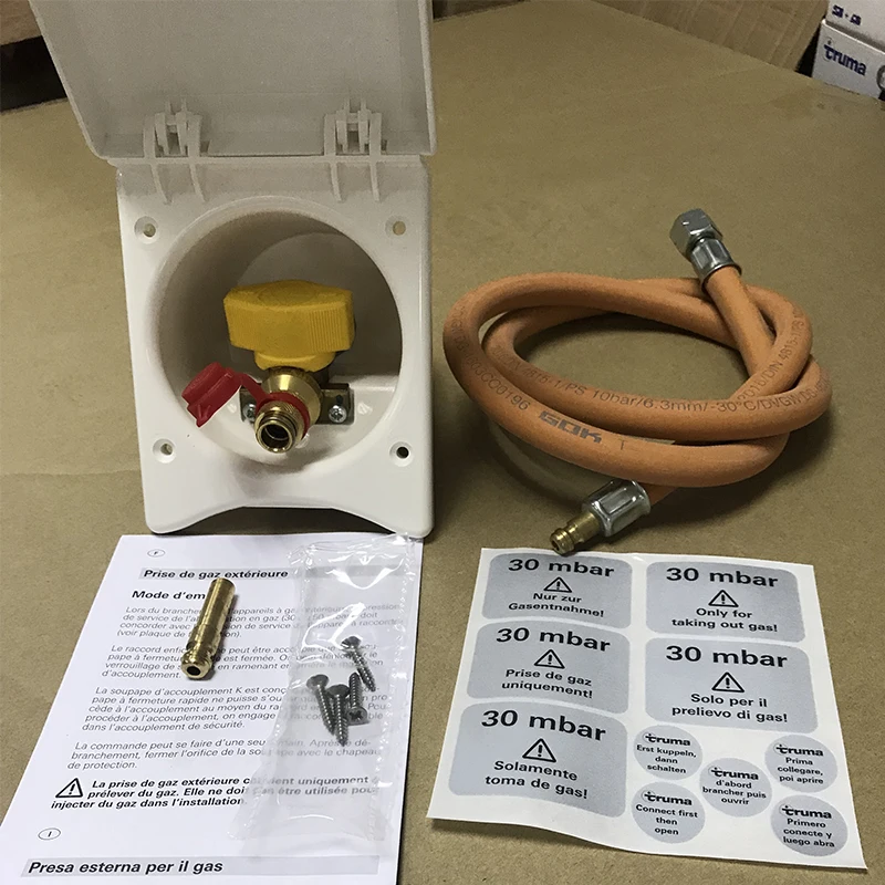 Deutschland importiert Truma RV Externe Gasschnittstelle Sicherheit Schnellstecker BBQ Gas Externes Ventil Image