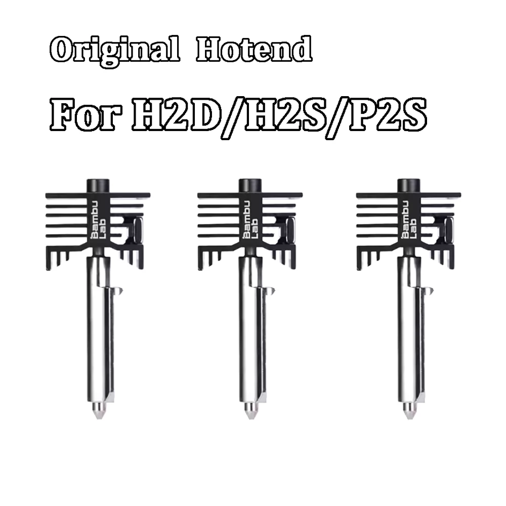 Original Hotend für Bambu Lab P2S Hotend H2S H2D Hotend Gehärteter Stahl 0,2/0,4/0,6/0,8 mm Edelstahl Hotend für Bambu P2S Image