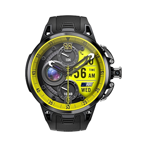 LOKMAT APPLLP 4 PRO Smartwatch 1.75 Zoll 4G LTE Mobilfunk-Smartwatch 3G Bluetooth Schrittzähler Anruferinnerung Schlaf-Tracker Kompatibel mit Android iOS Damen Herren GPS IPX-1 50mm Uhrengehäuse