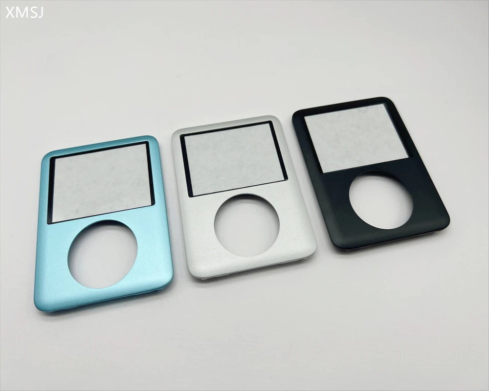 Dunkelgraues, silbernes, hellblaues Frontblende-Frontgehäuse, Gehäuse mit Linsenfenster für iPod nano 3rd nano 3, 4 GB, 8 GB Image