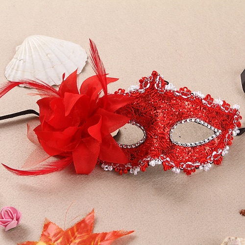 Karneval 2026 Karnevalsmaske Lustig Clown Venezianisch Karneval Maske Venezianische Maske Halloween Erwachsene Damen Halloween Karneval Karneval Party Maskerade Einfaches Karnevalskostüm Verkleiden Image