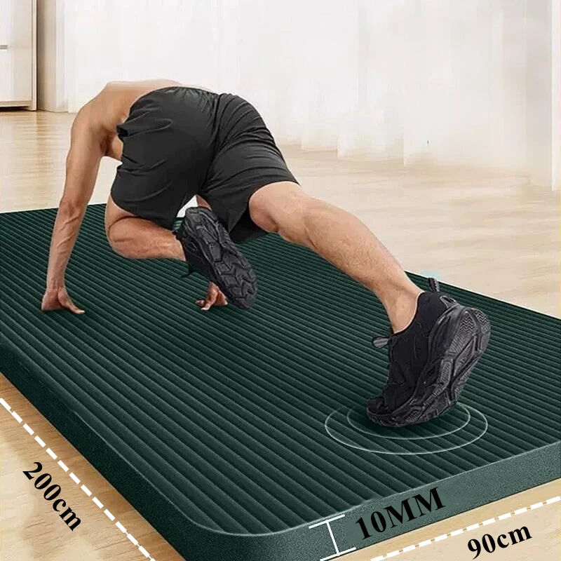 200cm X 90cm NBR Yoga Mats Anti-slip Sport Fitness Mat Blanket for Exercise Yoga and Pilates Gymnastics Mat Fitness Equipment