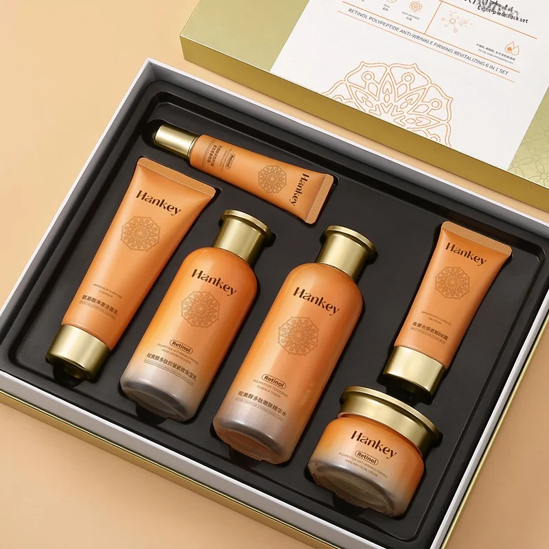 Ensemble de soins de la peau anti-rides au rétinol, nettoyage en profondeur, équilibre du visage, contrôle de l