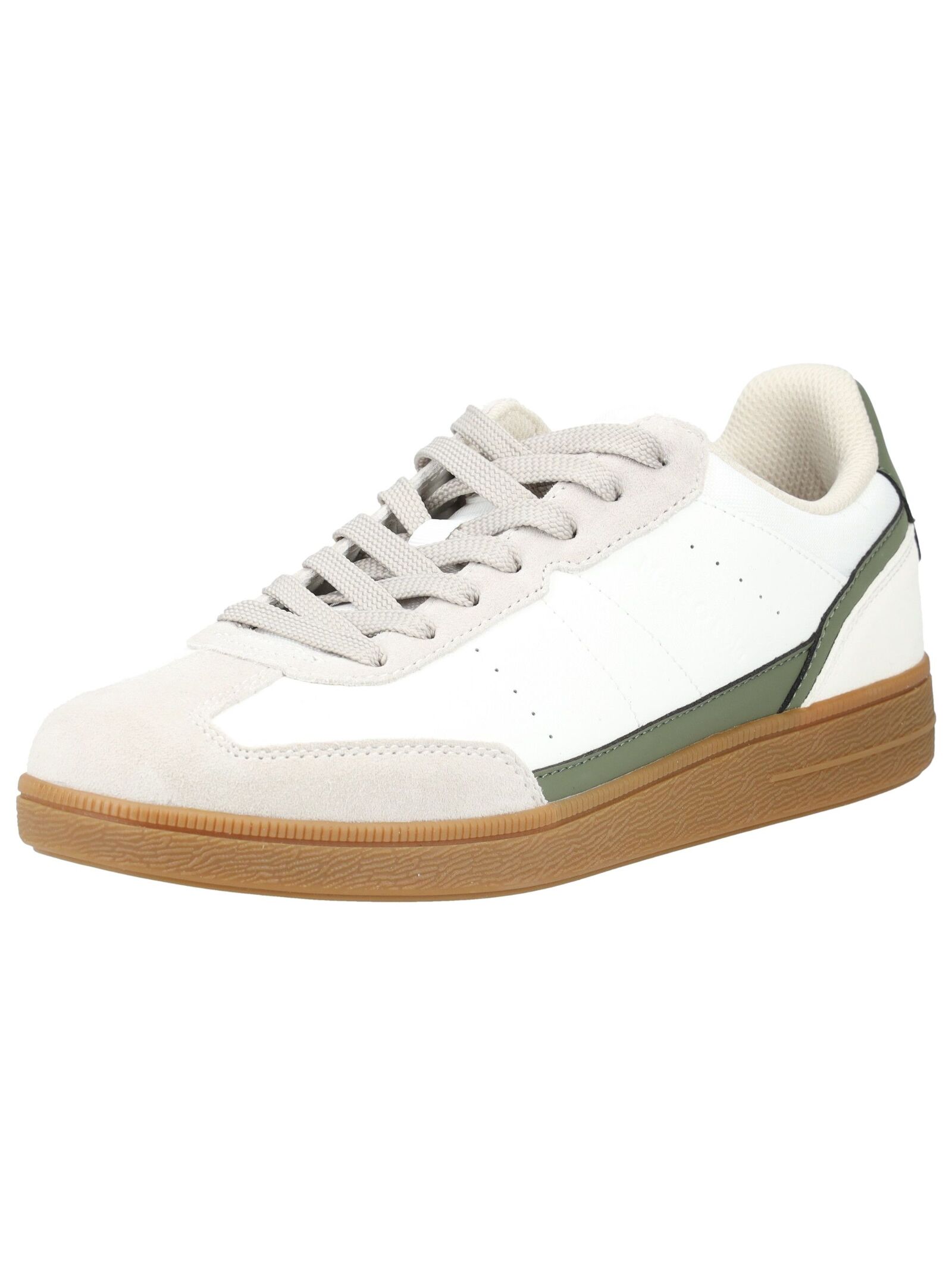 Sneaker MARC O'POLO "Marc O'Polo Sneaker Leder", Herren, Gr. 43, weiß, grau, Leder, Schuhe Sneaker