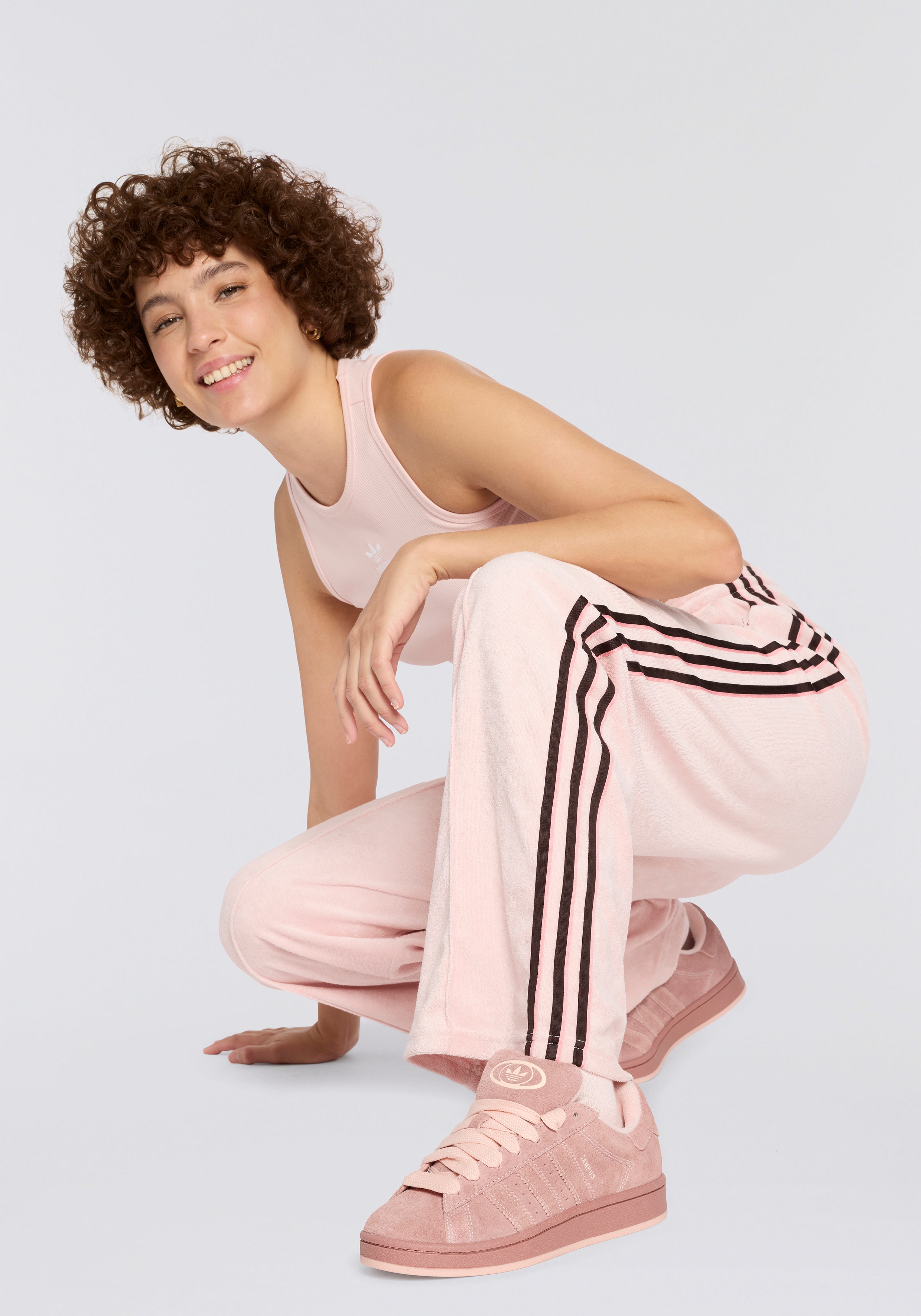 Sneaker ADIDAS ORIGINALS "CAMPUS 00S", Damen, Gr. 40,5, warm sandstone, blush pink, blush pink, Leder, Schuhe Sneaker