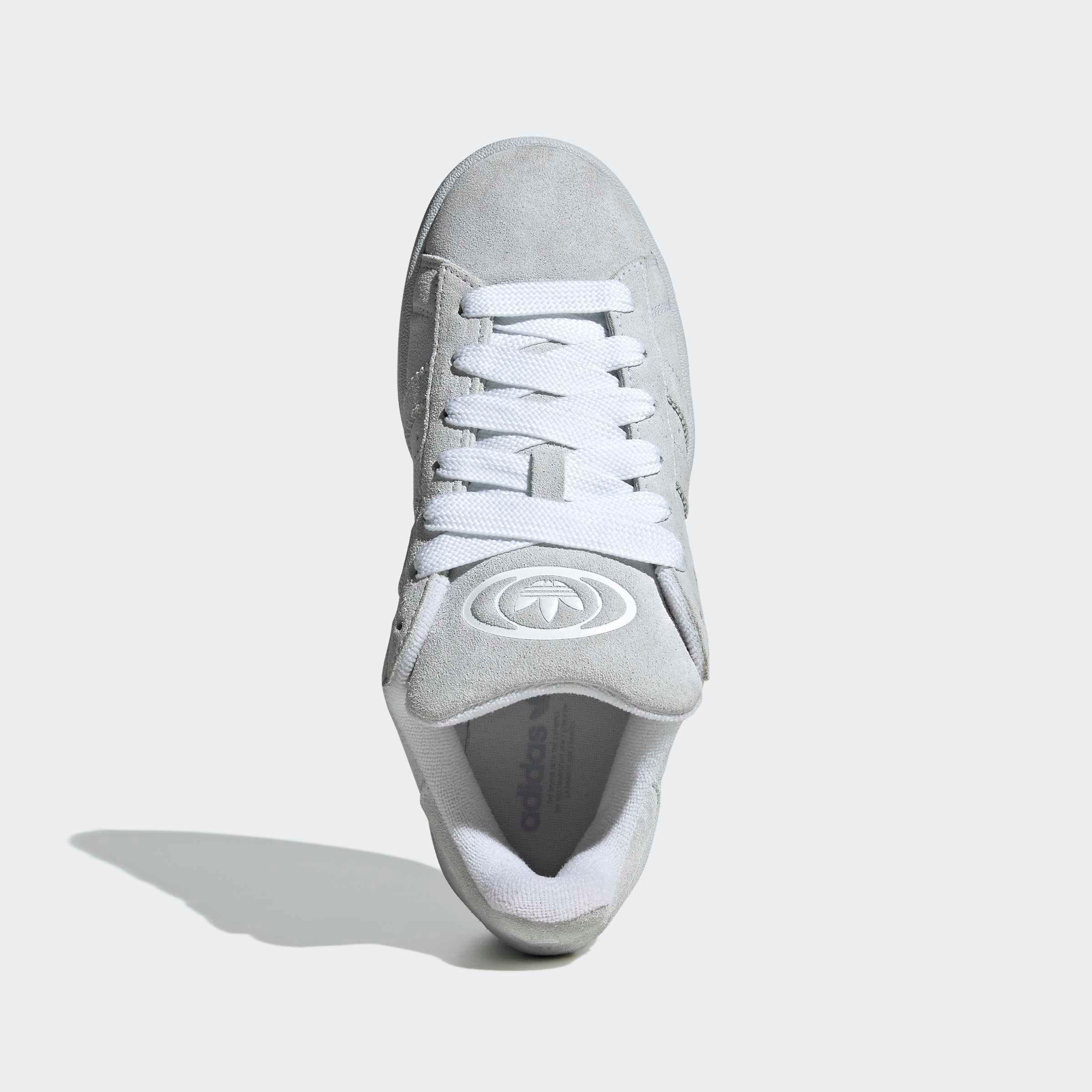Sneaker ADIDAS ORIGINALS "CAMPUS 00S", Damen, Gr. 38,5, clear onix, cloud weiß, cloud weiß, Leder, Schuhe Sneaker