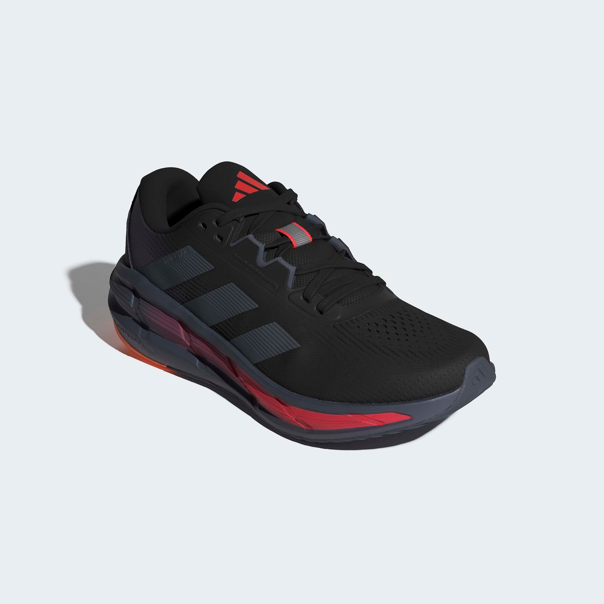 Laufschuh ADIDAS PERFORMANCE "QUESTAR 3", Damen, Gr. 47, core schwarz, onix, lucid rot, Synthetik, Textil, Schuhe Laufschuh