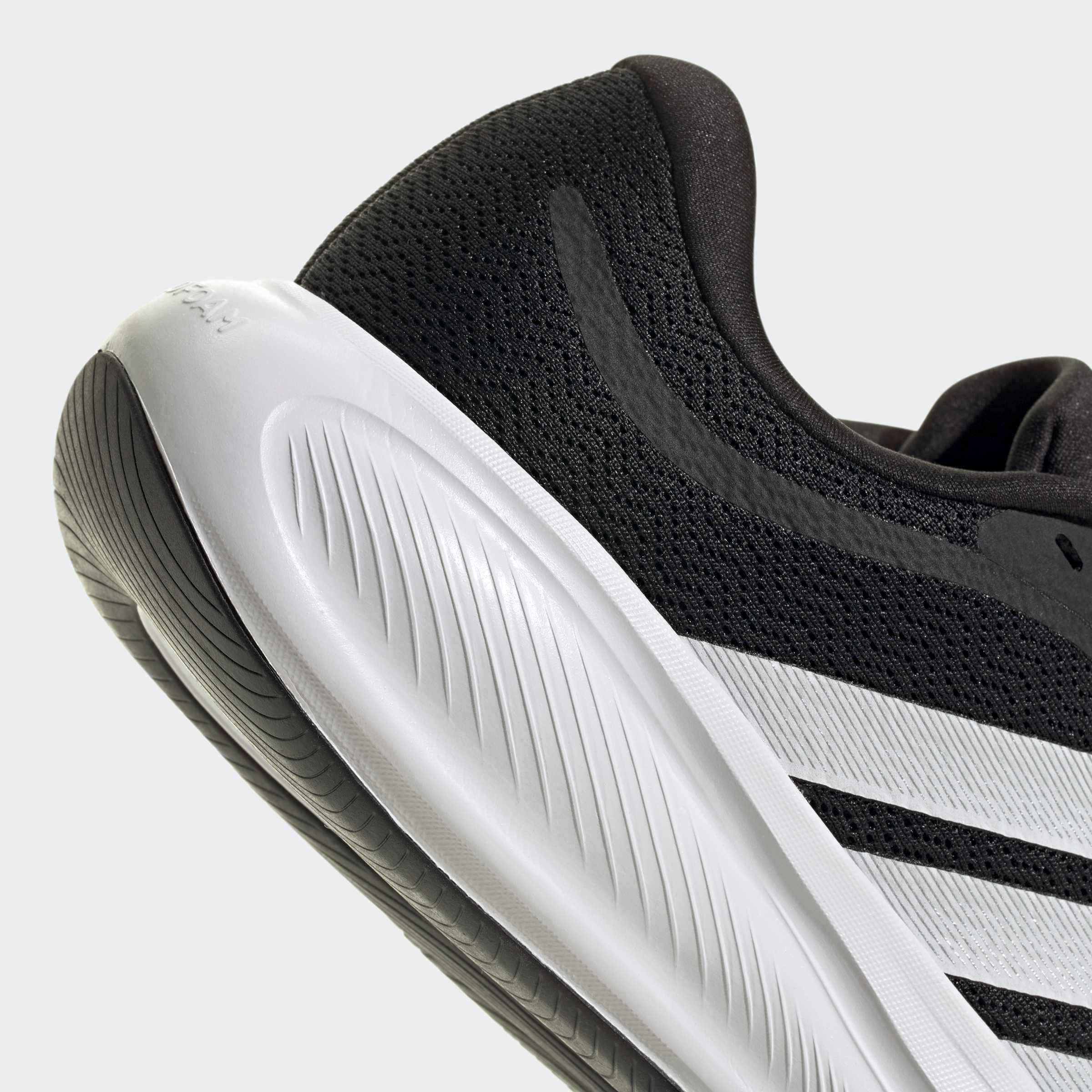 Laufschuh ADIDAS PERFORMANCE "RESPONSE RUNNER 2", Damen, Gr. 38, core schwarz, cloud weiß, matte silber, Synthetik, Textil, Schuhe Laufschuh