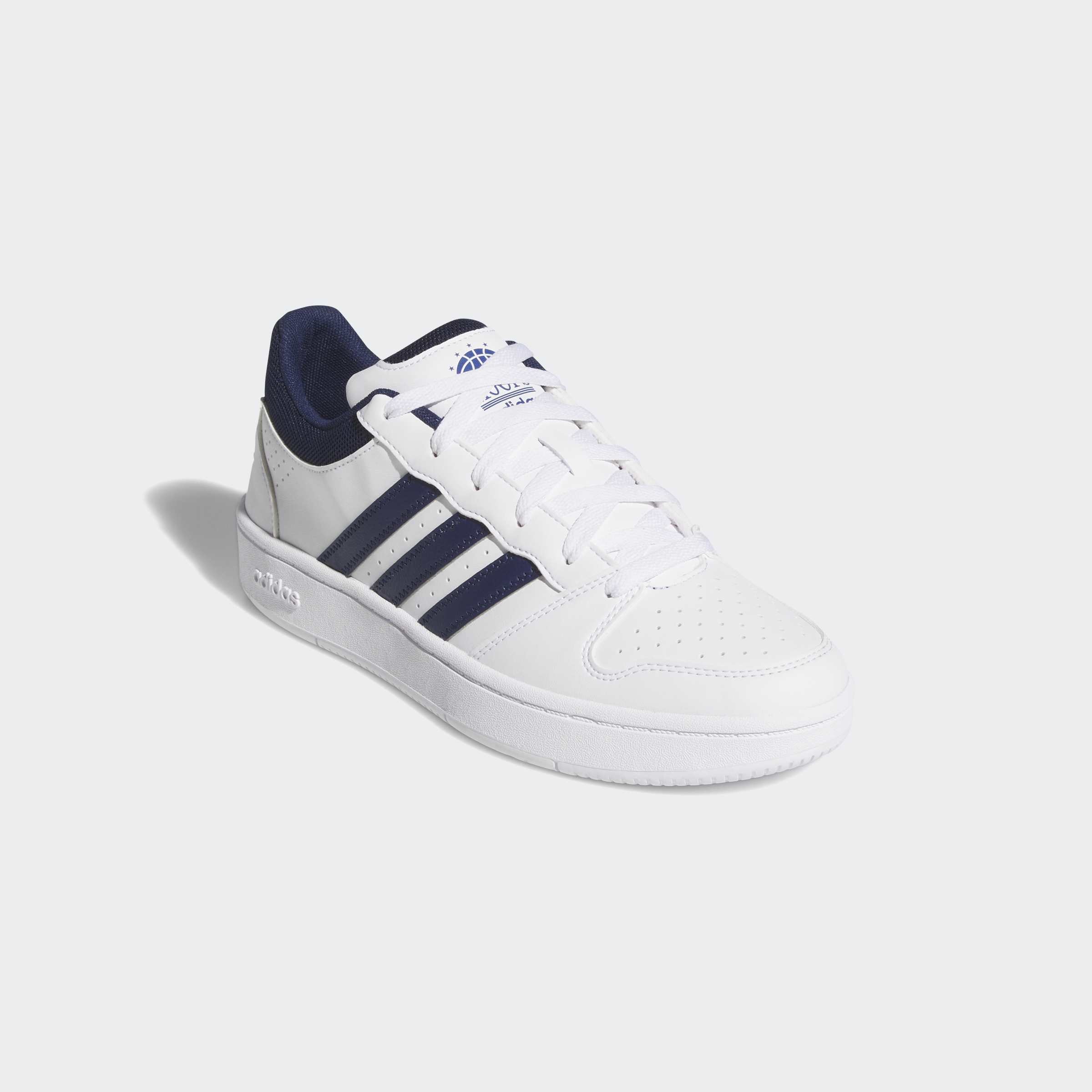 Sneaker ADIDAS SPORTSWEAR "HOOPS CLASSIC", Herren, Gr. 46, cloud weiß, dunkelblau, orbit grau, Synthetik, Schuhe Sneaker