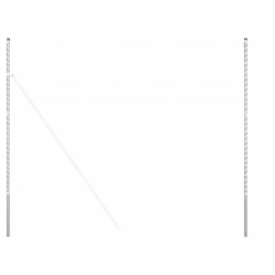 vidaXL Zaunpfosten 2 pcs Silber Pulverbeschichteter Stahl Image