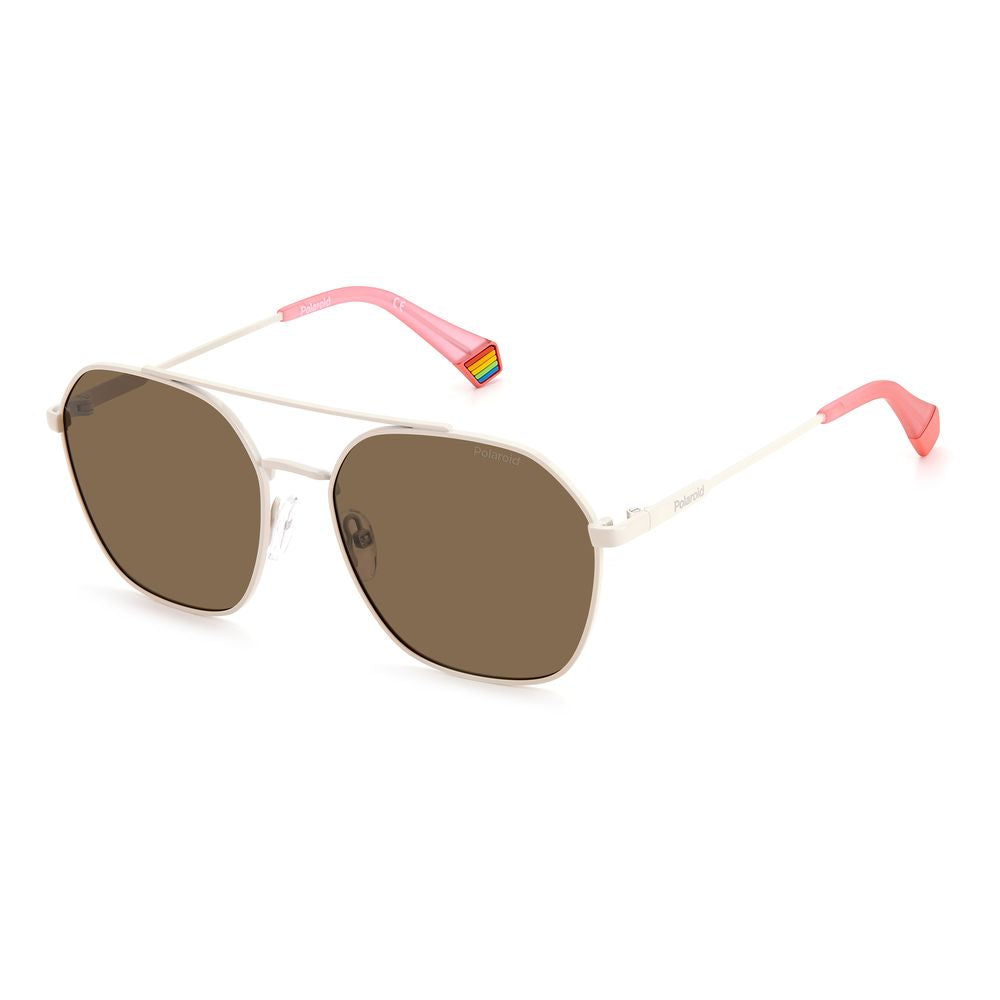 Polaroid Beige Sonnenbrille aus Edelstahl Image