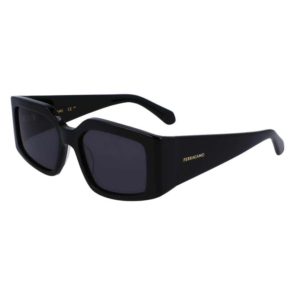 Schwarze Acetat-Sonnenbrille Image