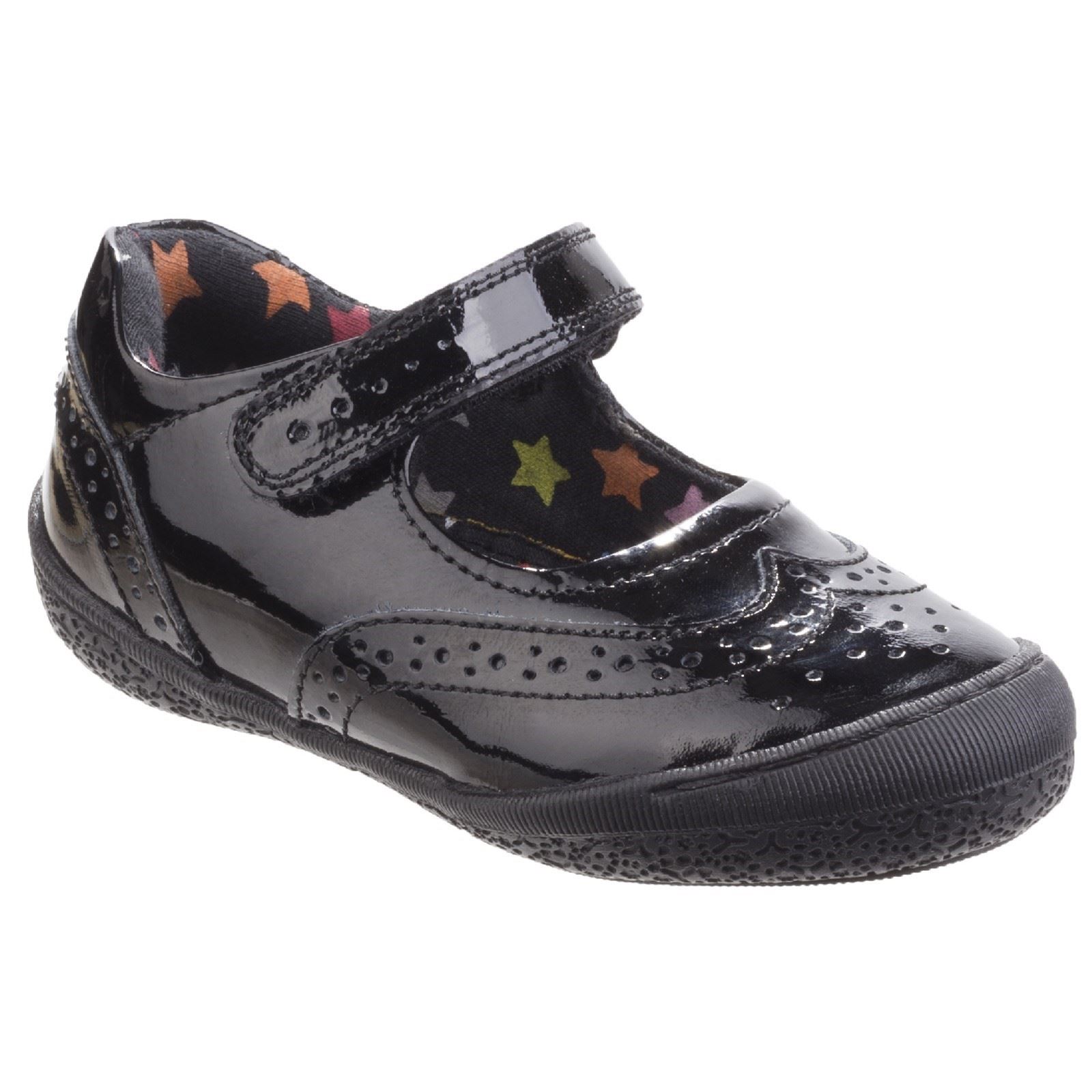 Hush Puppies Rina Junior Patent Mädchenschuhe Aus Schwarzem Lackleder Image