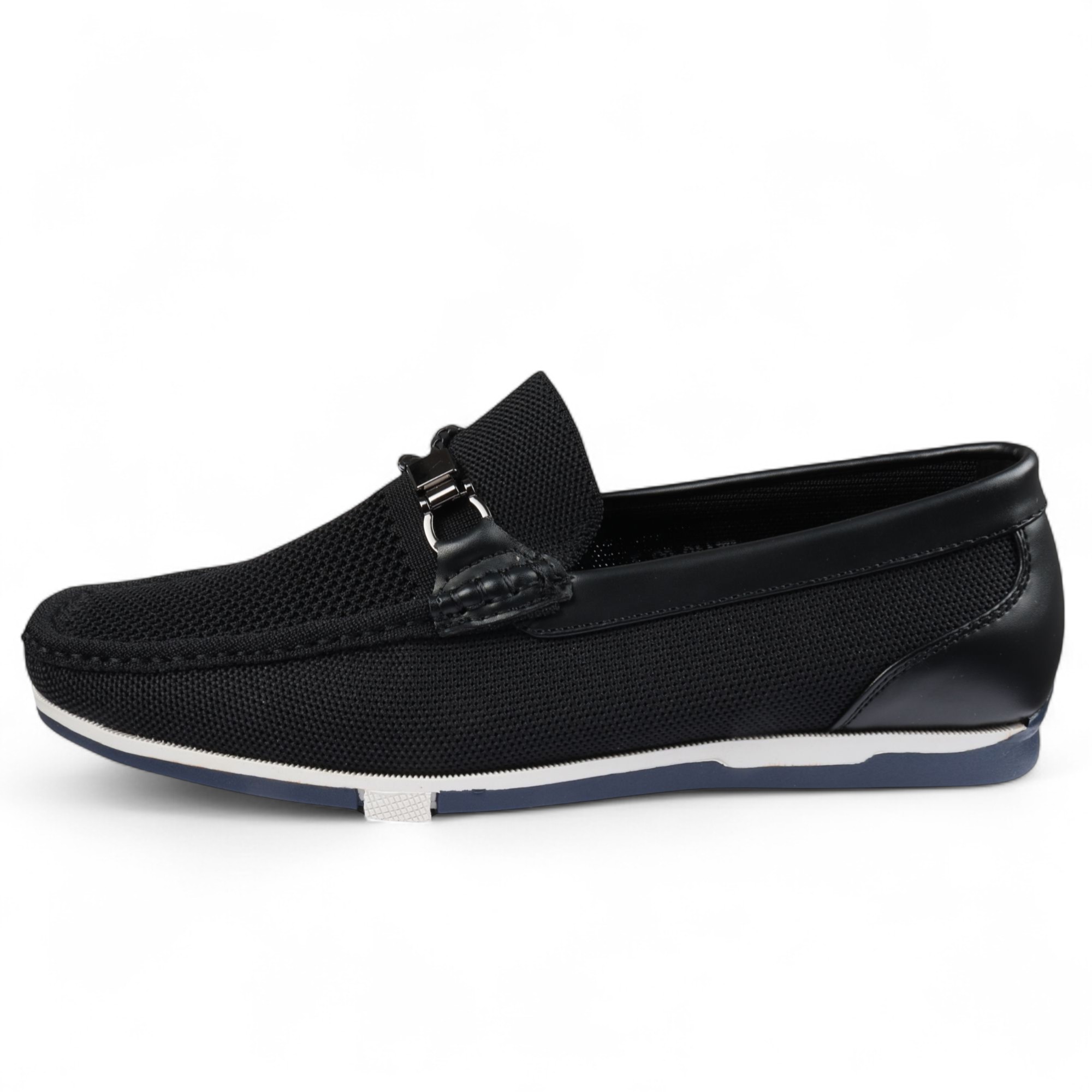 Schwarze, leichte Slipper aus Mesh für Herren, atmungsaktiv Image