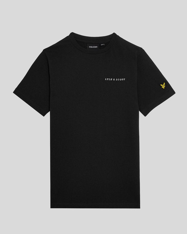 Lyle & Scott Jungen T-Shirt mit Logo-Schriftzug – Schwarz Image