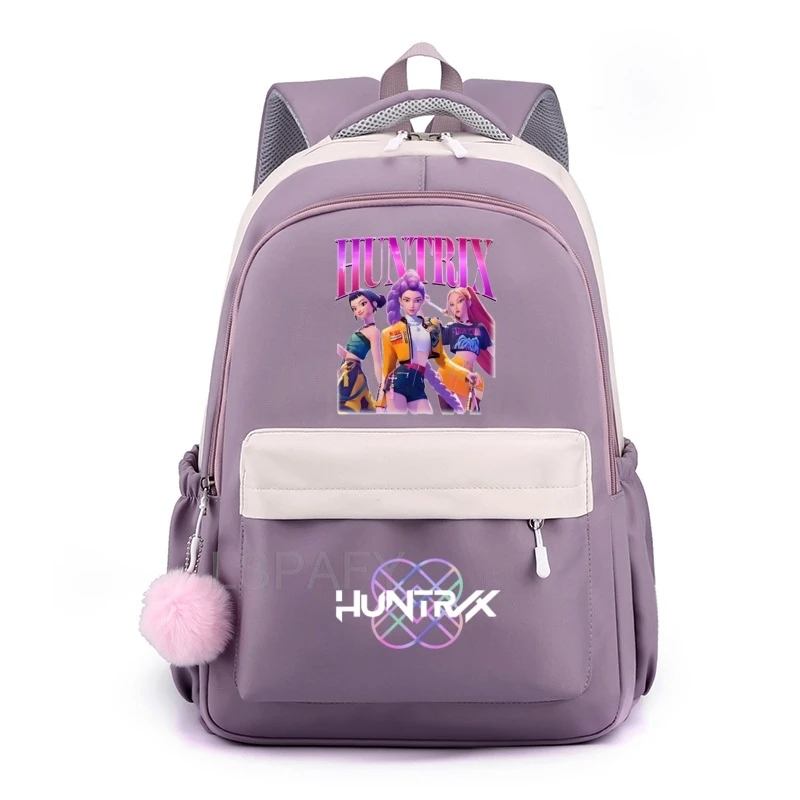 Mode sacs d'école noirs à la mode pour garçons filles KPop démon chasseurs sac d'école sac à dos sac à dos maternelle fermeture éclair Bookbag
