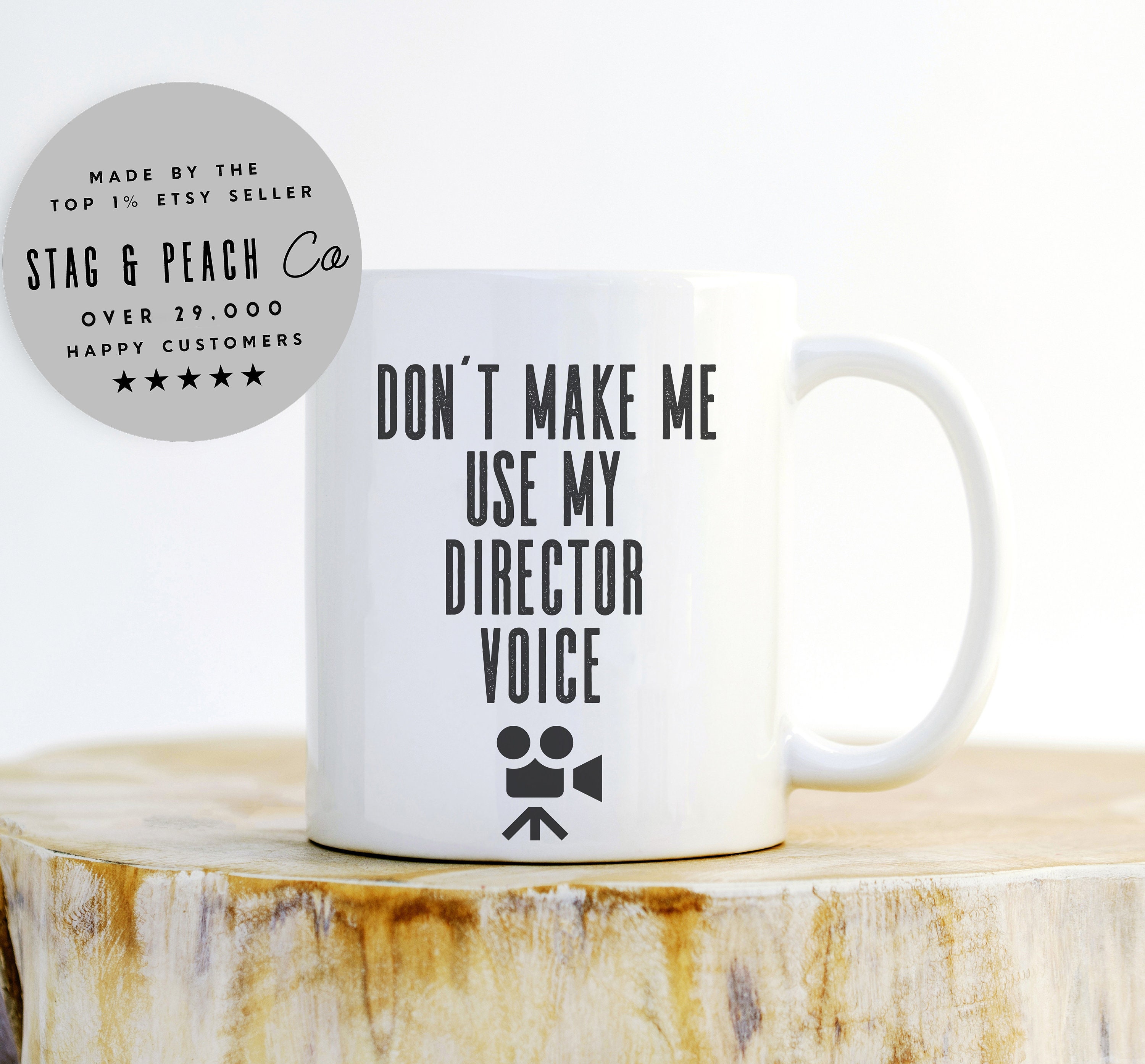 Tazza con voce da regista - Tazza da teatro, Tazza da teatro, Regalo per teatro, Tazza da regista, Tazza divertente per le prove, Tazza per teatro mus