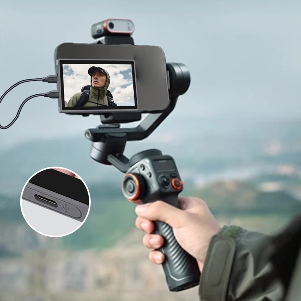 Telefon Vlog Selfie Monitor Bildschirm Drahtlose Magnetische Unterstützung Smartphone Für Smartphone Live Stream Video Aufnahme Bluetooth