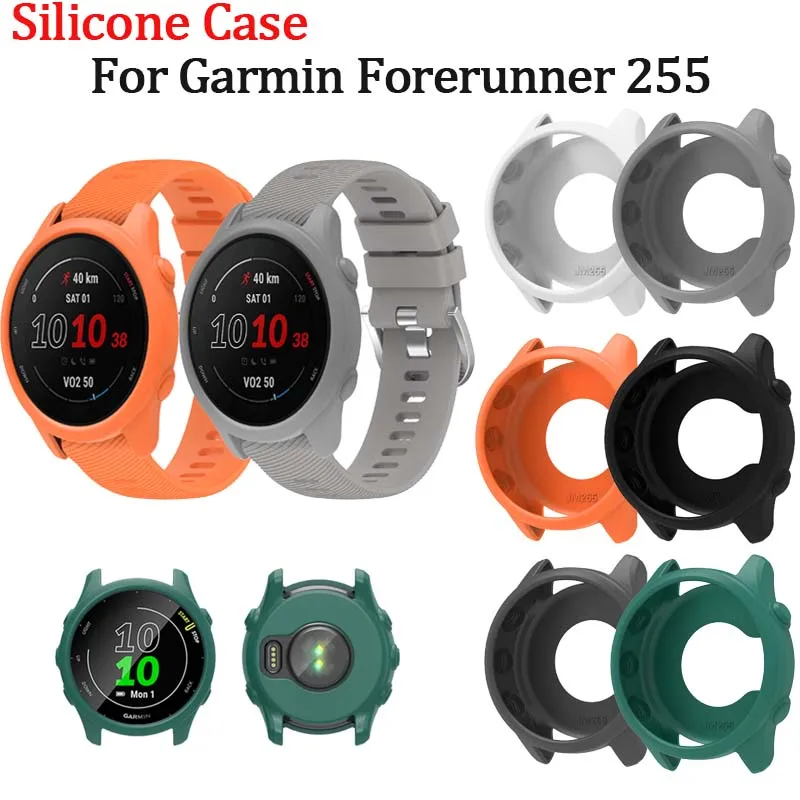 Weiche Silikon-Schutzhülle für Garmin Forerunner 255 Protector Shell Frame Bumper Cover Image