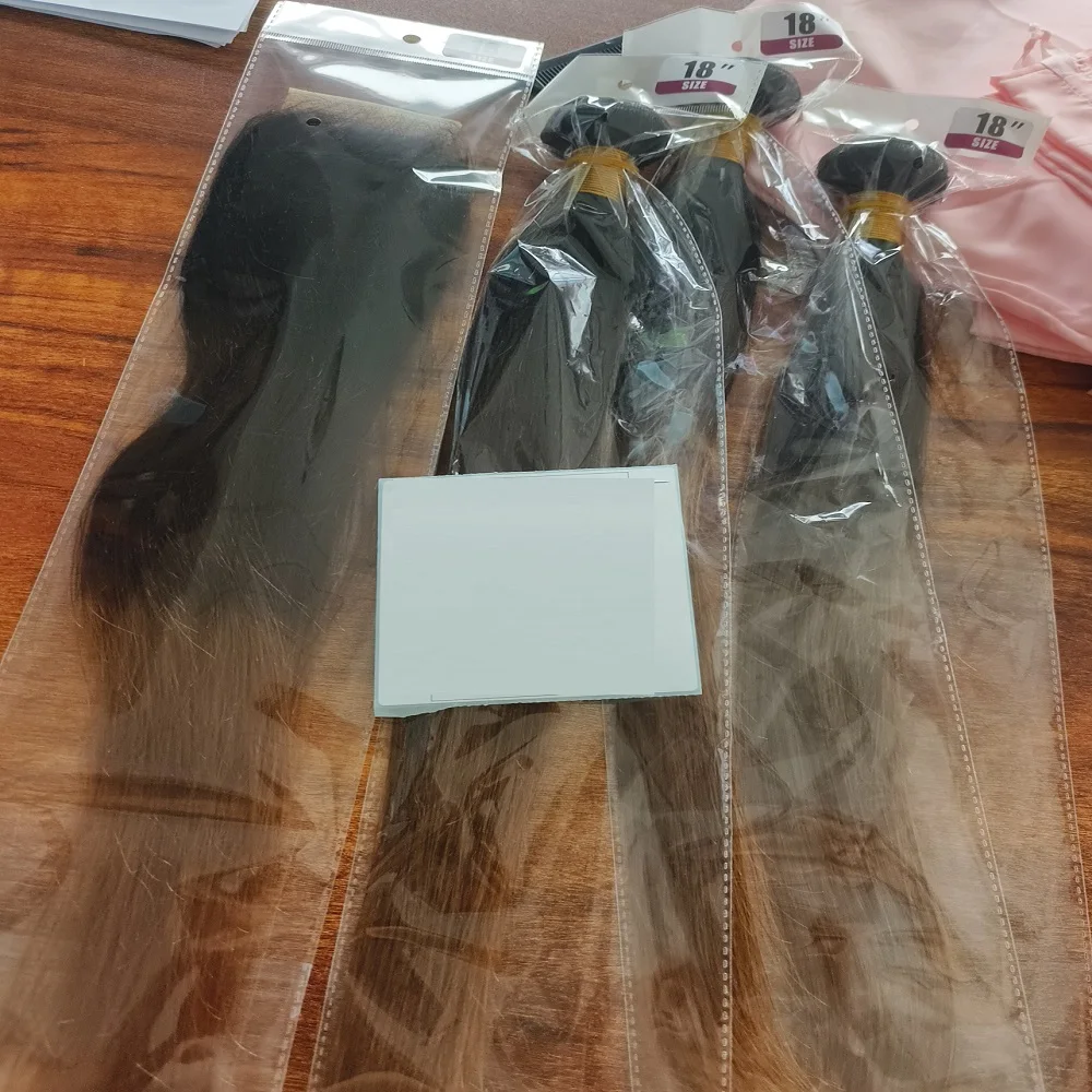 Extensioni di Capelli Umani Lisci T1B/4/30 Ombré Nero Cioccolato Marrone Chiaro 100% Capelli Umani