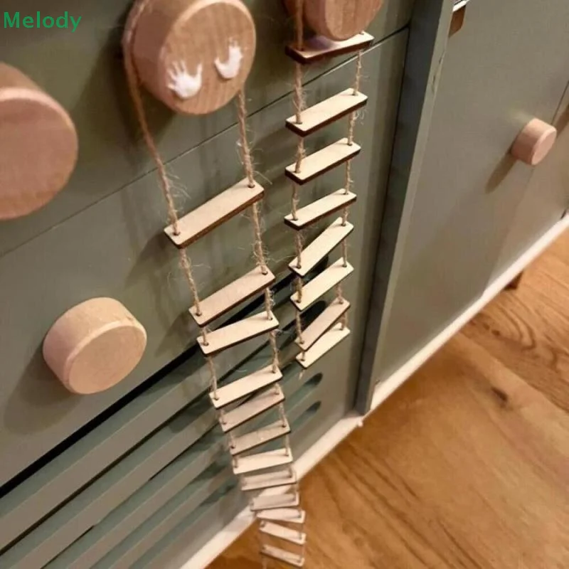 1Pcs Miniatur Fee Garten Dekor Für Home Hof & Mini Landschaft Holz Fee Brücke Seil Leiter Fotografie Prop Zubehör