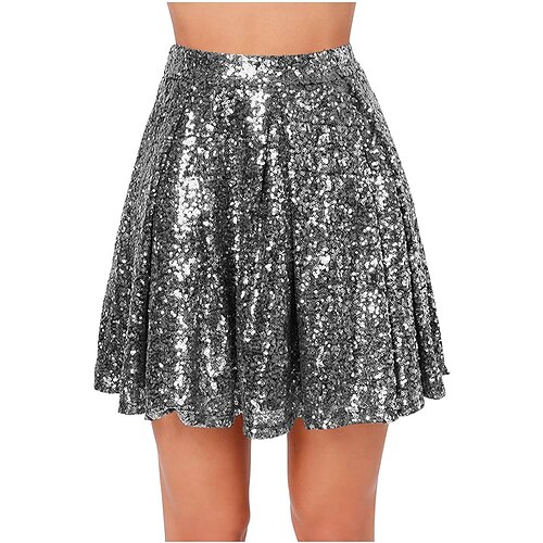 Danse du carnaval Jupes Paillettes Femmes Soirée Halloween Noël Polyester