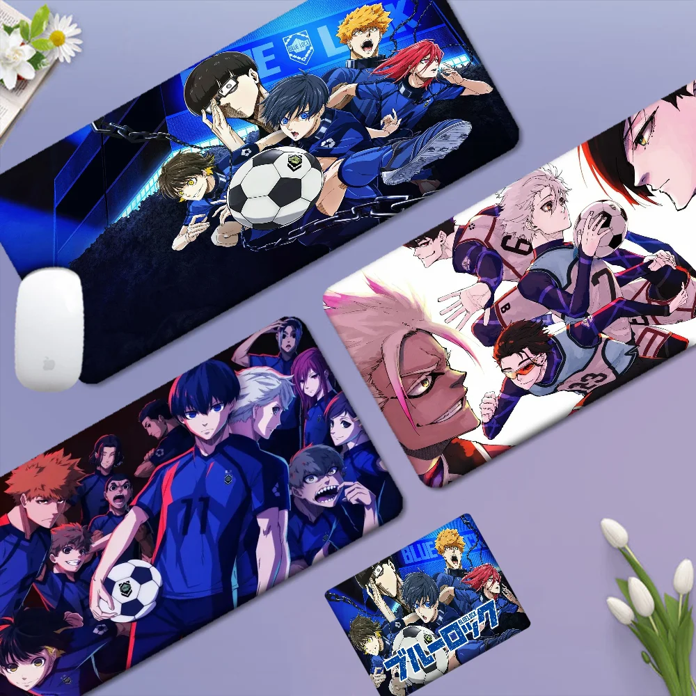 Blue Lock Custom Skin Desktop Schreibtischunterlage Kawaii Gaming Zubehör Studenten Schreibblock für PC Computertisch Image