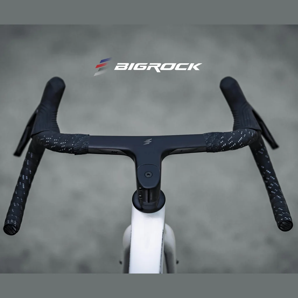 Bigrock Carbonfaser-Gravel-Rennrad mit vollständig interner Führung, integriertem Lenker, Abenteuer-/Offroad-Fahrrad mit ausgestellter Stange Image