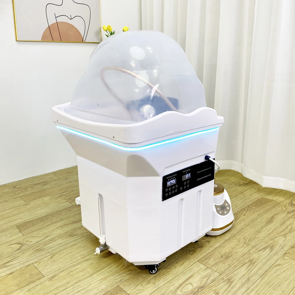 Head SPA-Shampoo-Becken mit 60 l Wasserspeichertank, Wasserheizung, keine Wasserleitung zum Anschluss erforderlich, Head-SPA-Becken für Massagebett Image