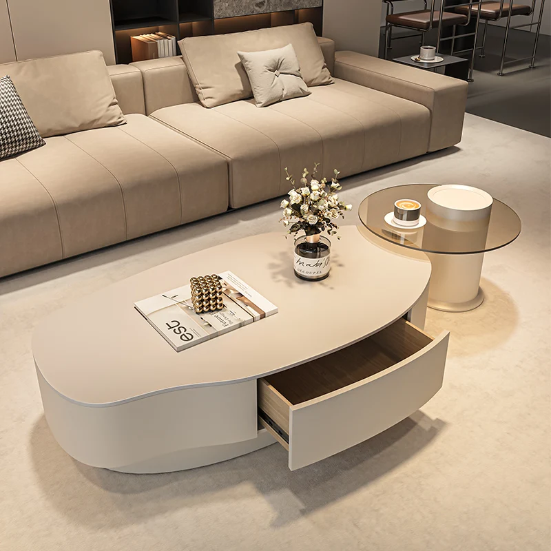 Minimalistische ästhetische Couchtische Design Magazin Moderne Schubladen Couchtische Einzigartige nordische Meuble De Salon Hauszubehör