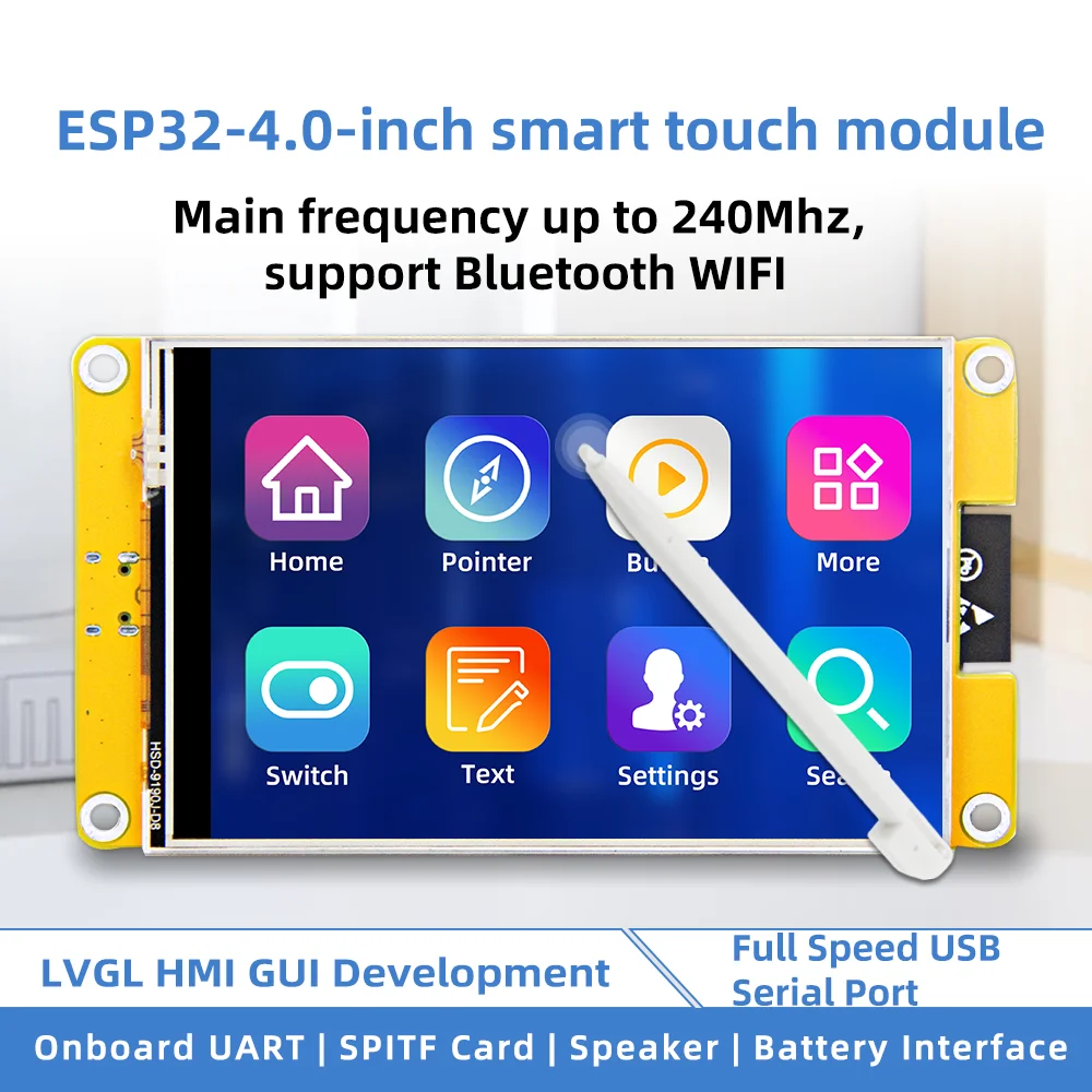 ESP32 LVGL Nerdminer WIFI & Bluetooth Entwicklungsboard 4 Zoll 480 * 320 Smart Display Bildschirm TFT Modul mit Touch Image