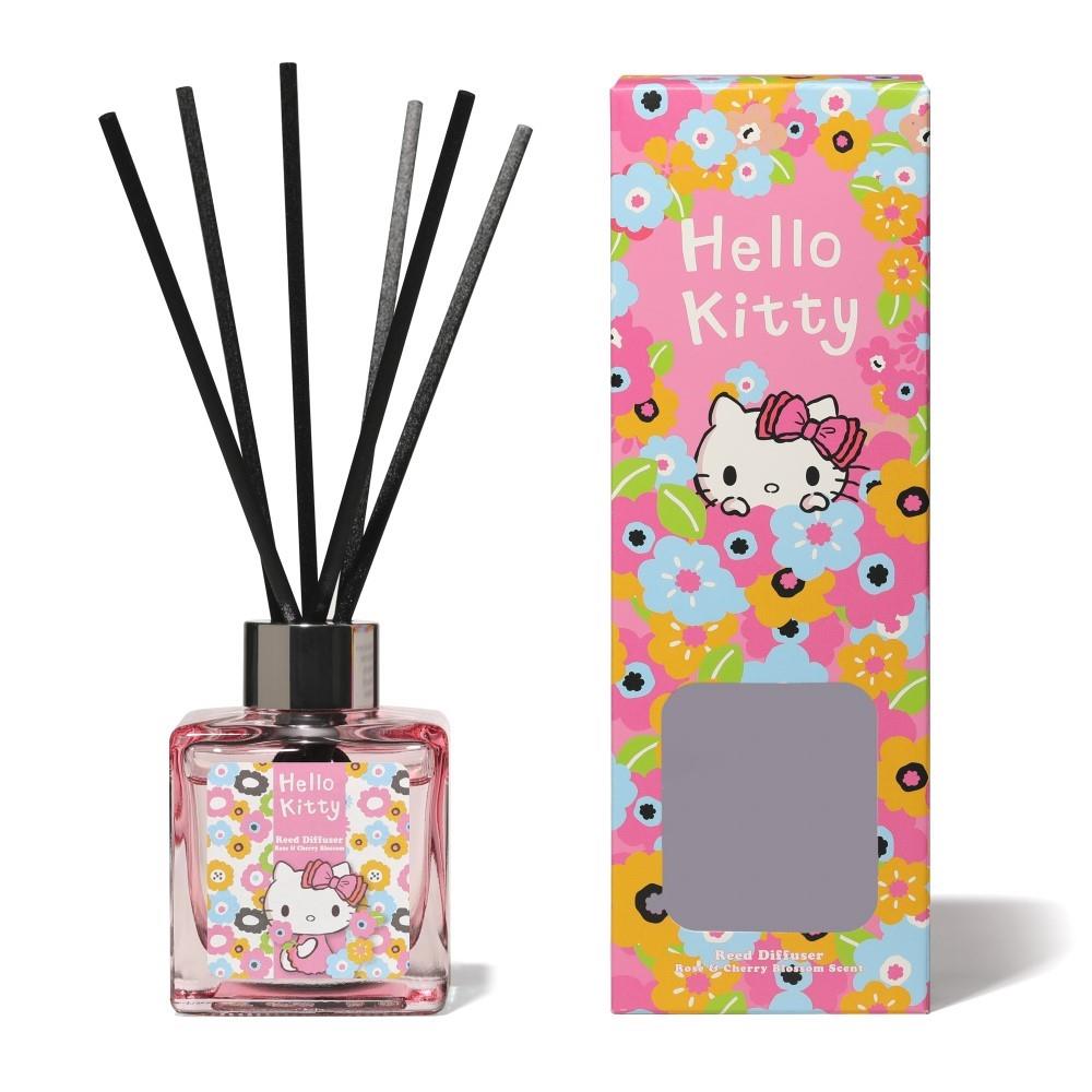 Hello Kitty Seasons Spring Rose & Cherry Blossom Reed Diffuser 100ml - One Size | Hello Kitty Sale | Discount Designer Brands