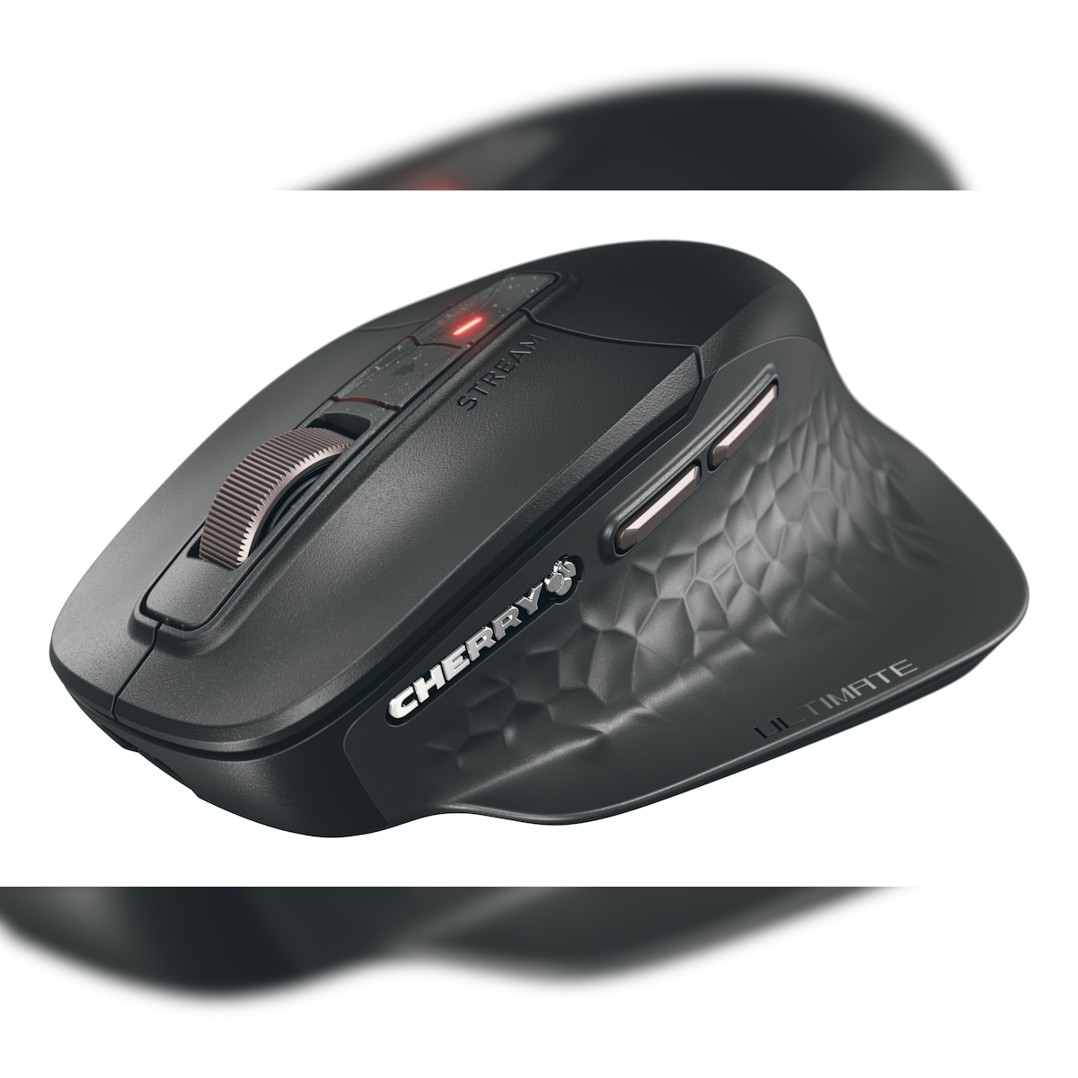 Cherry Stream mouse ultimate, rechts, RF Wireless + Bluetooth + USB Type-C, 4000 DPI, Schwarz Image
