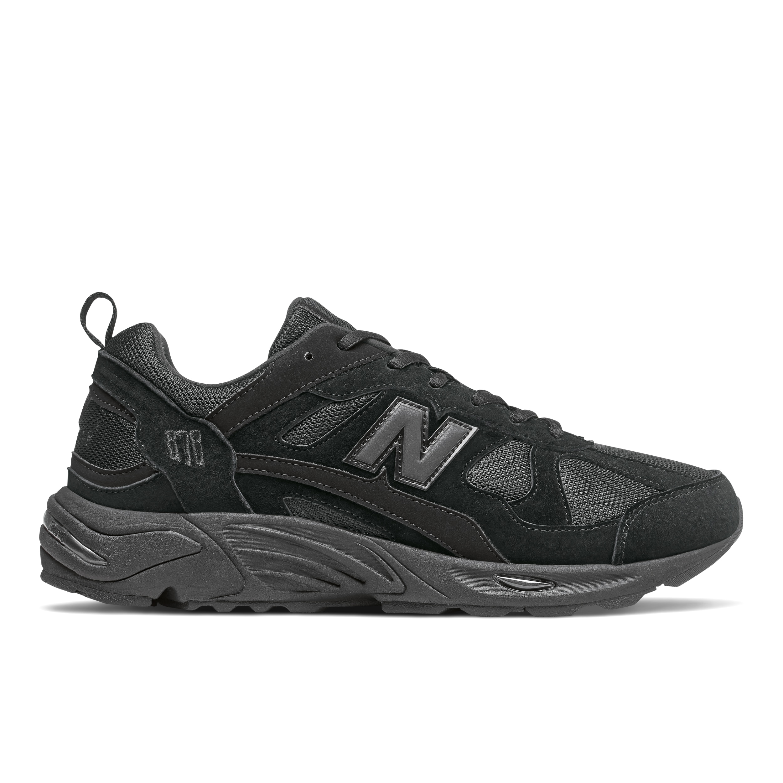 Sneaker NEW BALANCE "878", Damen, Gr. 47,5, schwarz, Leder, Synthetik, Textil, Schuhe Sneaker