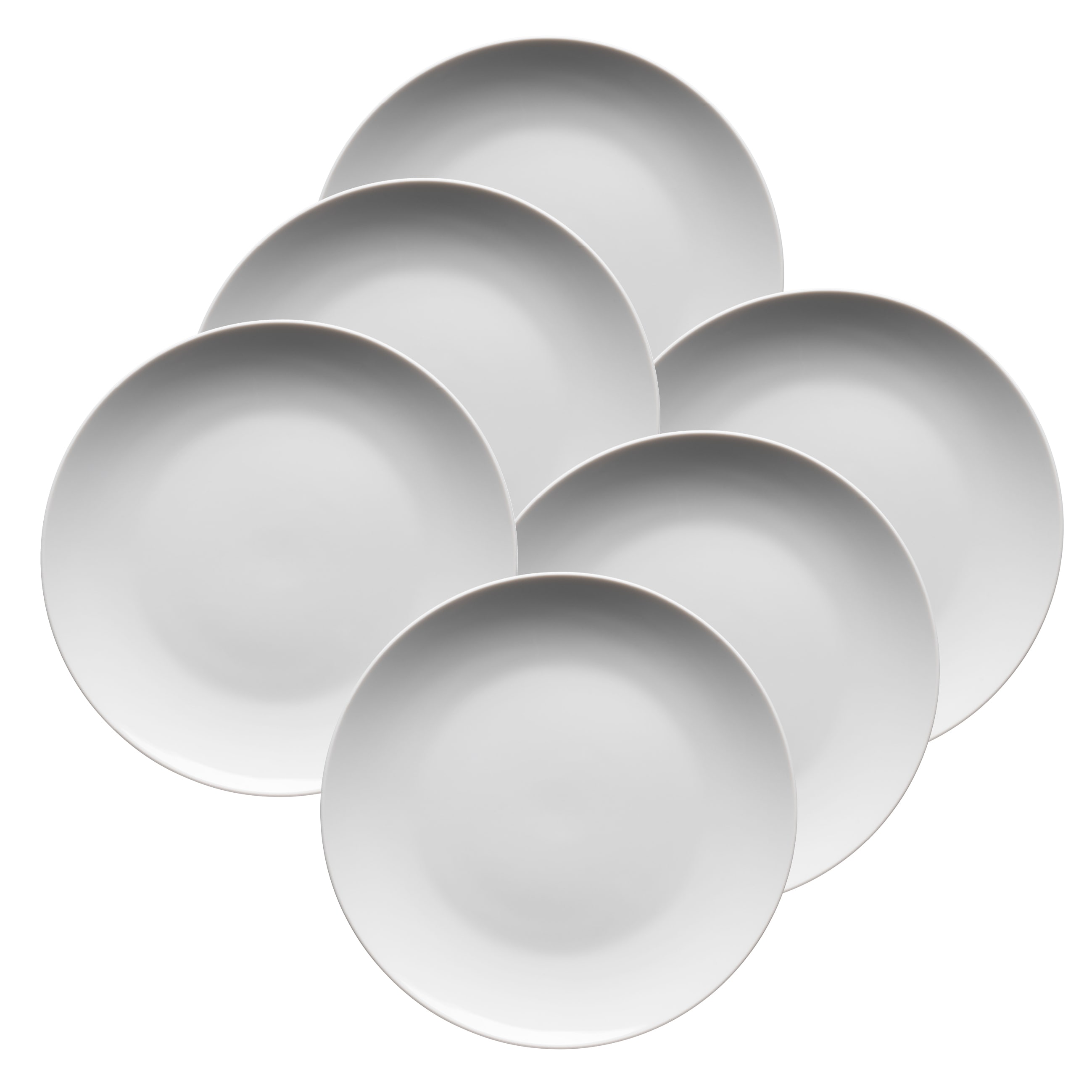 Dessertteller MÄSER "BARCA, Dessertteller Set, Porzellan", weiß, Ø:20,5cm, Porzellan, Speiseteller