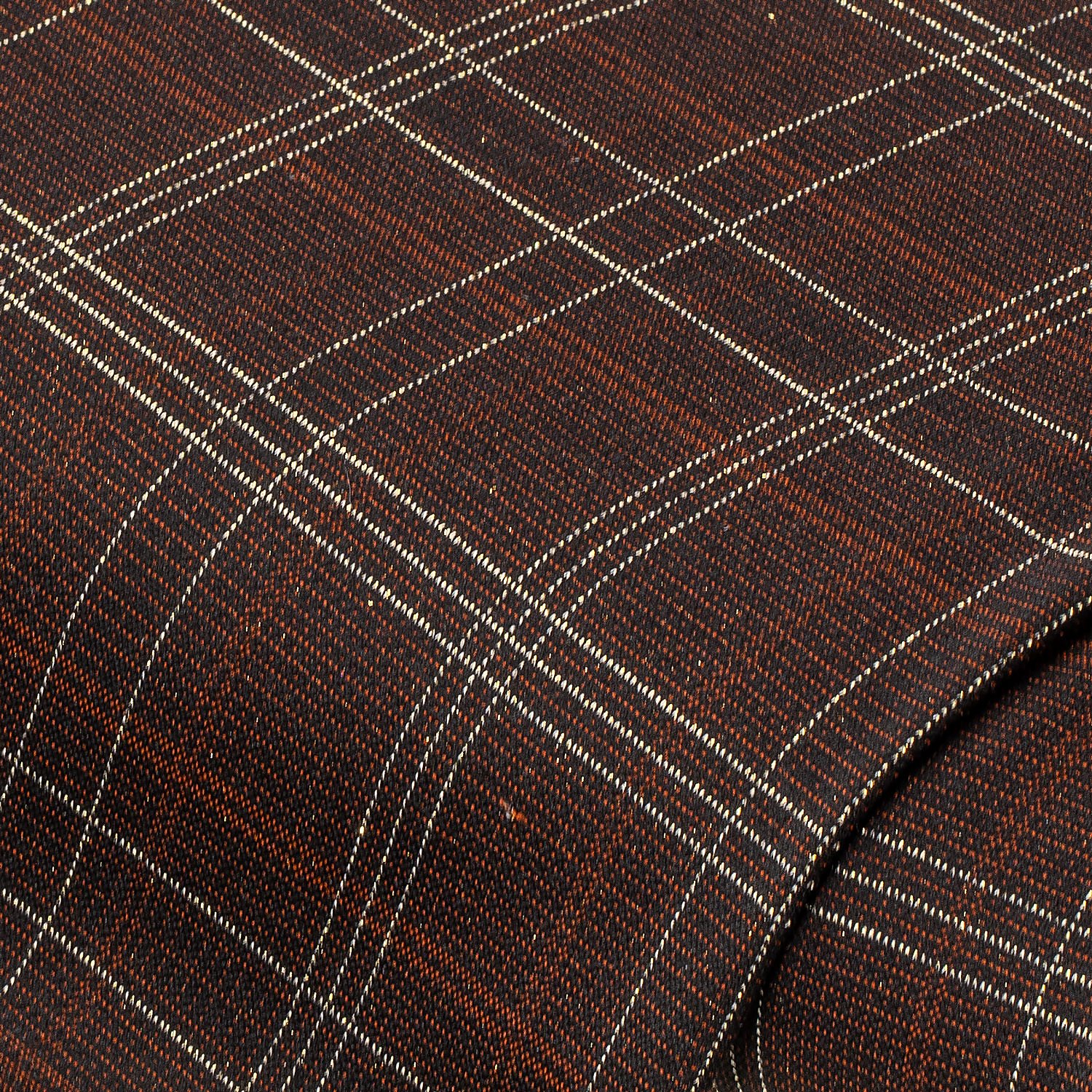 Elastik-Jersey „Glitzer-Karo“, braun-color