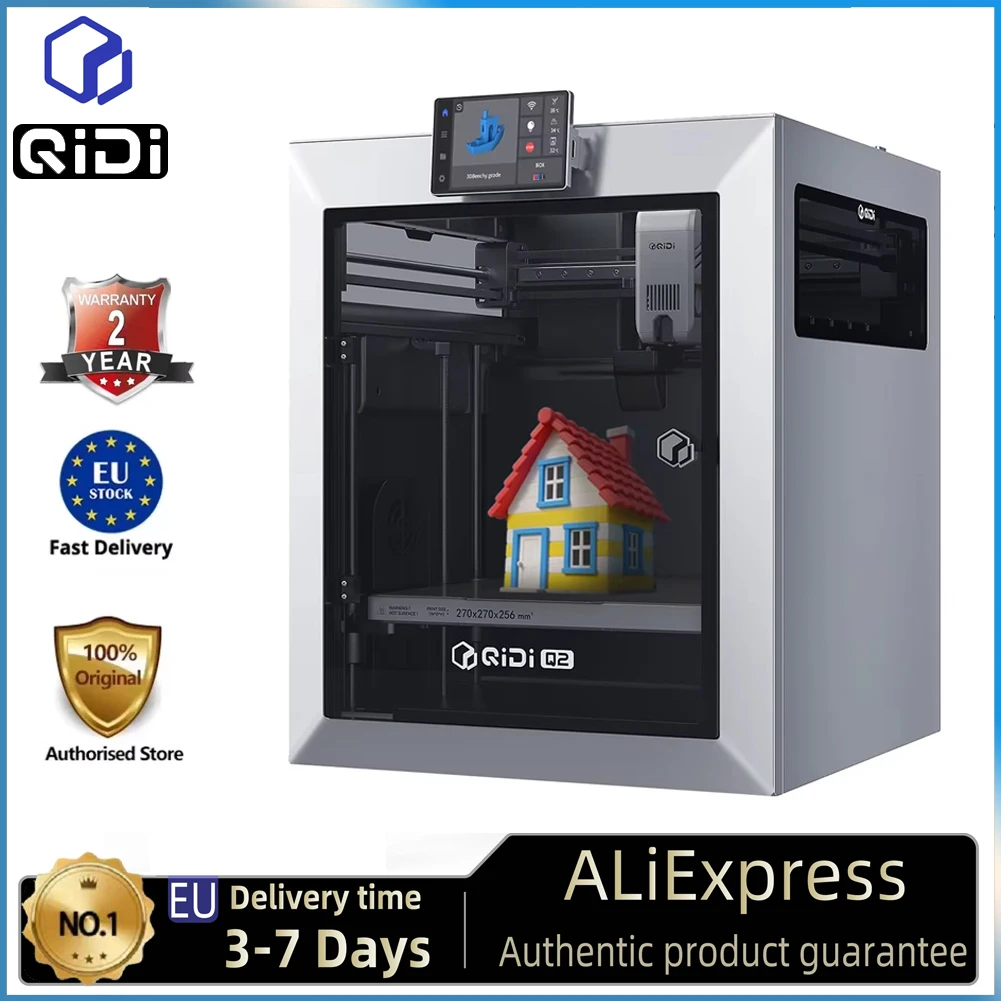 QIDI TECH Q2 3D-Drucker 600 mm/s Hochgeschwindigkeits-Geschlossenkammer 65 ° C Kompatibel mit PLA/ABS/PETG/TPU Advanced Materials Image
