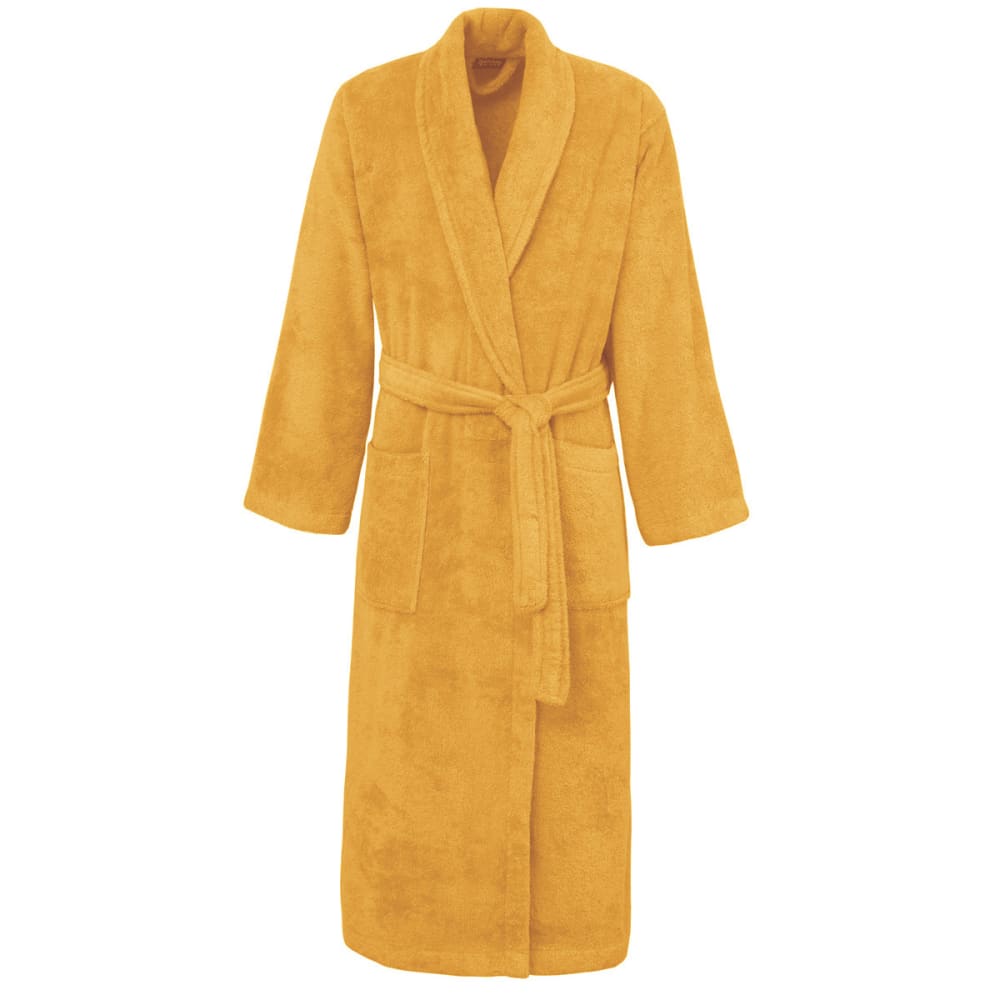 Peignoir éponge homme femme col châle 400 g/m² Caramel L