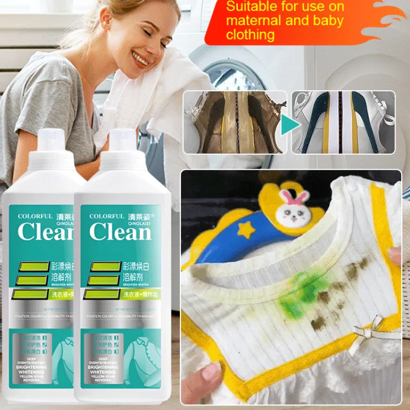 480 ml starkes Waschmittel, Fleckenentfernung und Aufhellung, Waschmittel, nicht beschädigtes, strahlend weißes Waschmittel Image